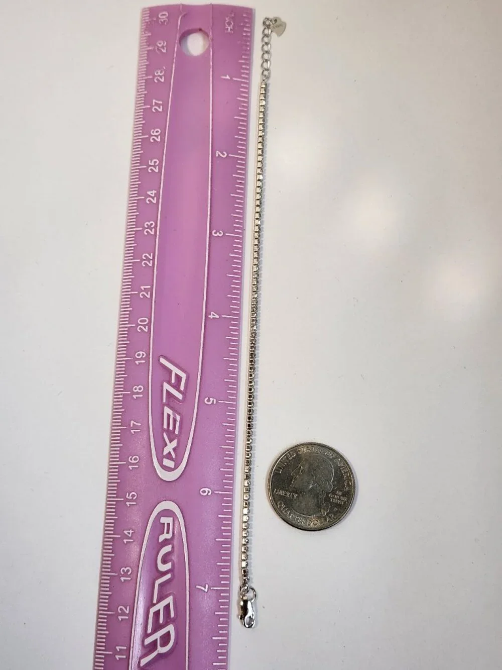 VTG NWOT Swarovski Tennis Bracelet 925 Sterling Silver 7